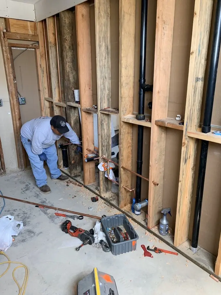 Commercial rough-in plumbing for Gas Line Repair in Clune